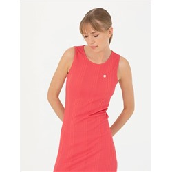 Fuşya Slim Fit Örme Elbise