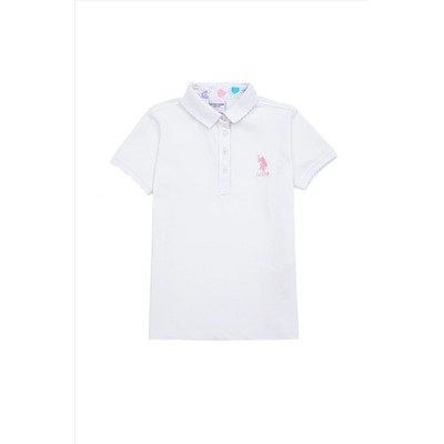 U.S. Polo Assn., Beyaz Kız Çocuk T-Shirt