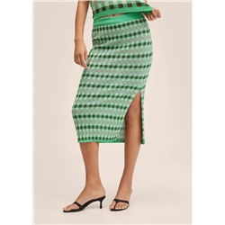 Falda punto lúrex -  Mujer | MANGO OUTLET Melilla