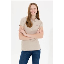 Kadın Taş Basic Polo Yaka Tişört