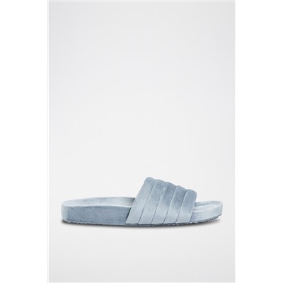 Sandalias de terciopelo Gris