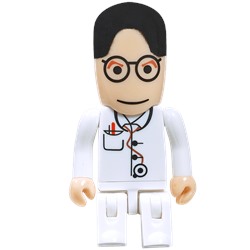 UA Medical Professional Doctor In White 8GB USB Drive