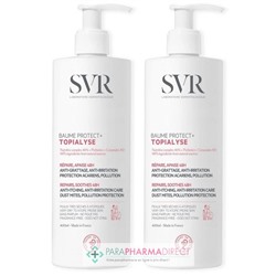 SVR Topialyse Baume Protect + - Anti-grattage & Irritation, Protection Acariens & Pollution 2x400mlLot  × 2