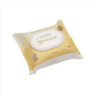 Салфетки для снятия макияжа Micellar & Oil Deliplus для всех типов кожи