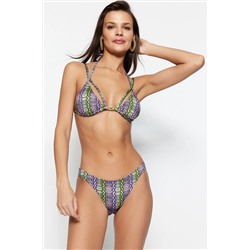 Trendyolmilla Yılan Desenli High Leg Bikini Altı TBESS23BA00223