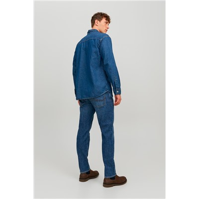 Vaquero recto Azul