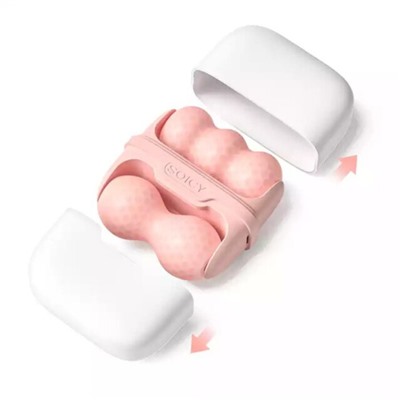 [MEZONICA] Массажер для лица и тела розовый роликовый ОХЛАЖДАЮЩИЙ Soicy 30 Pink, 1 шт