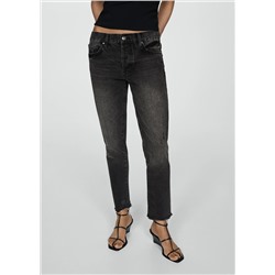 Jeans girlfriend tiro bajo rotos