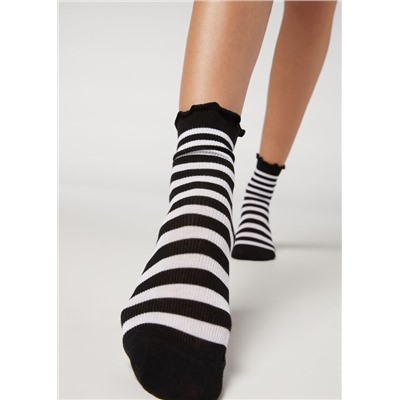 Kurze gemusterte Socken