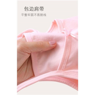 Хлопковые майки для девочек. В наборе 3 шт