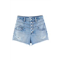 Short vaquero Azul