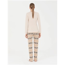 Bej Pijama Takımı