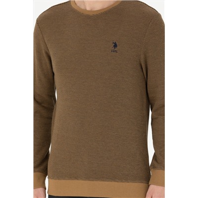 Erkek Açık Haki Sweatshirt
