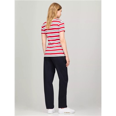 Stripe V-Neck Favorite T-Shirt