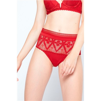 Braguita de talle alto Escape Rojo