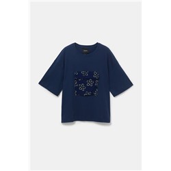 Camiseta bolsillo flores
