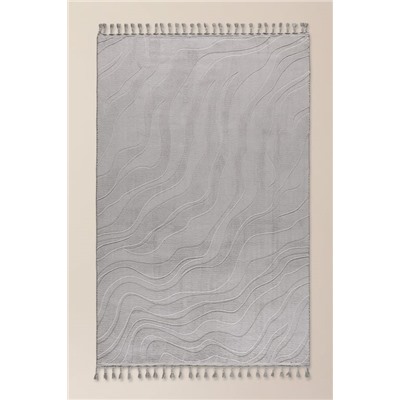 Pluie Rölyef Halı - Gri - 150x230 cm
