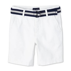 Boys Belted Chino Shorts