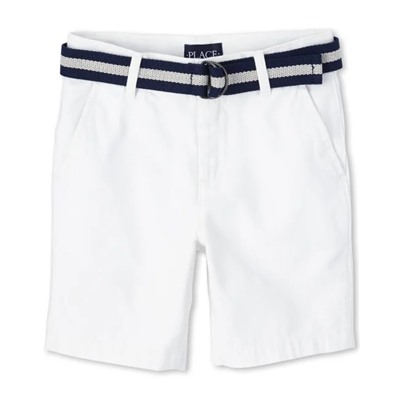 Boys Belted Chino Shorts
