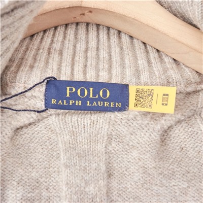 Вязаный кардиган на молнии с воротником-стойкой  RALPH LAURE*N ОРИГИНАЛ!