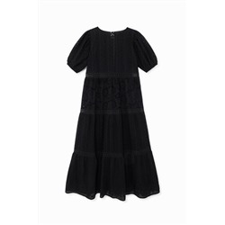 Vestido boho bordados