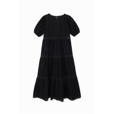 Vestido boho bordados
