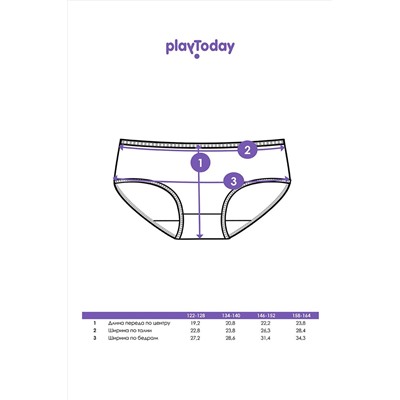 Трусы, 2 шт. PLAYTODAY, 1023300