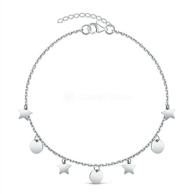 Колье из серебра родированное 925 пробы 440-10-292р