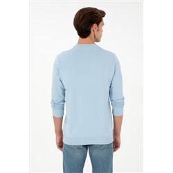 Erkek Açık Mavi Sweatshirt