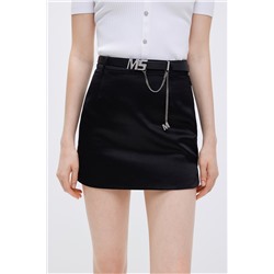 Minifalda de talle alto Negro