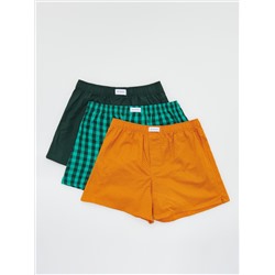 Locker gewebte Boxershorts, 3er-Pack