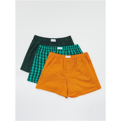 Locker gewebte Boxershorts, 3er-Pack