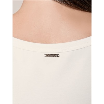 Топ облегающий из эластичного хлопка с квадратным вырезом каре