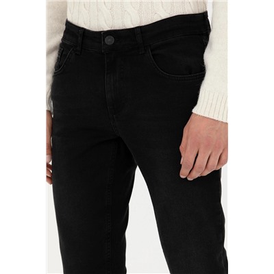 Erkek Siyah Jean Pantolon