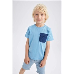 Erkek Çocuk Regular Fit Bisiklet Yaka Kısa Kollu Tişört
