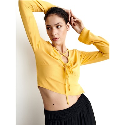 Bluse mit Bindedetail