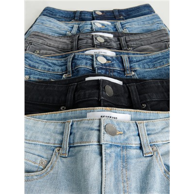 Slim-Jeans mit hoher Leibhöhe