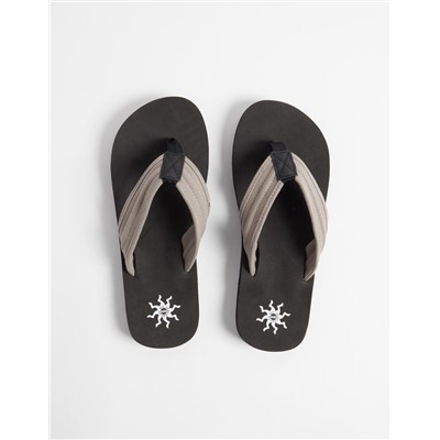 Rubber slides, Men, Black