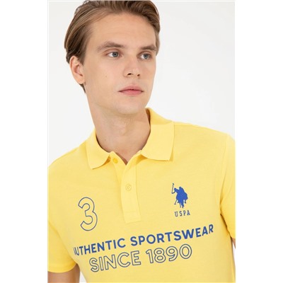 Erkek Açık Sarı Polo Yaka Tişört