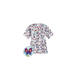 Happy Scrubs® Oh Happy Day Amazing Aqua Scrub Top
