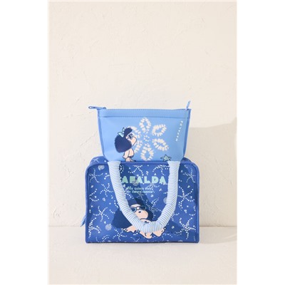 Neceser pequeño Mafalda azul