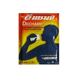 Концентрат для приготовления электролитного напитка со вкусом апельсина Dechamp 20 гр / Dechamp Electrolyte Beverage Powder Orange 20g
