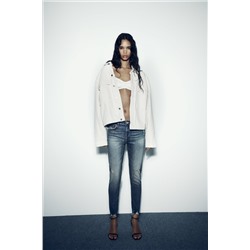 Z1975 SKINNY MID-RISE RIPPED JEANS
