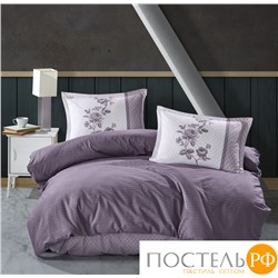 Постельное белье "Карвен" DELUXE DARK ранфорс 1,5 спальн Suave Lilac v-3