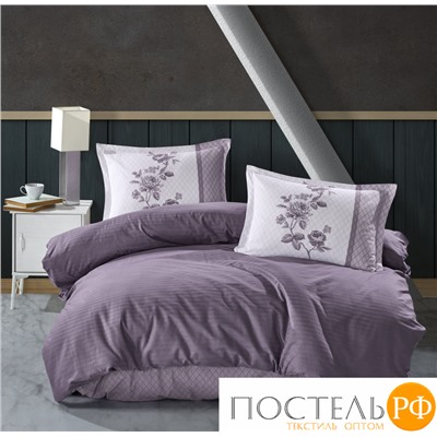 Постельное белье "Карвен" DELUXE DARK ранфорс 1,5 спальн Suave Lilac v-3