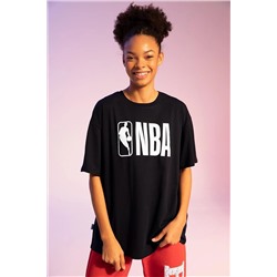 Defacto Fit Nba Lisanslı Oversize Fit Bisiklet Yaka Kısa Kollu %100 Pamuk Tişört V1500AZ21AU
