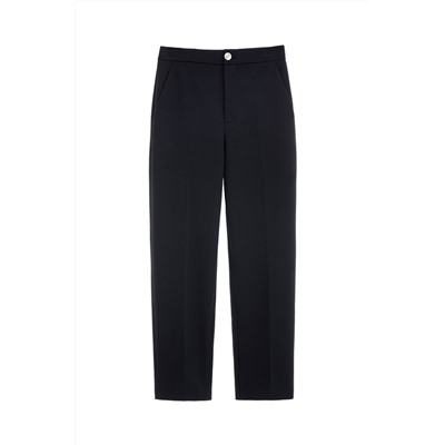 Pantalón recto Negro