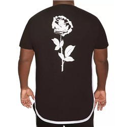 Mvp Collections By Mo Vaughn Productions MVP Collections Big and Tall Rose Screen Hi-Lo Tee