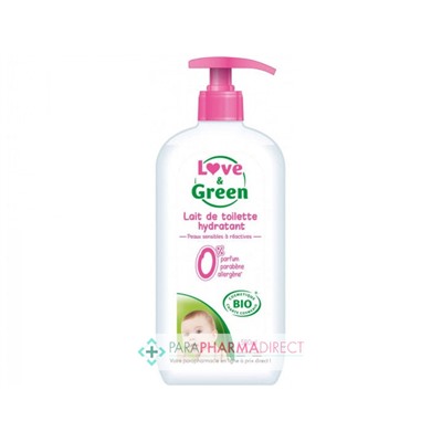 Love&Green Lait de Toilette Hydratant BIO 500ml