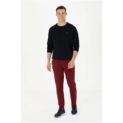 Erkek Siyah Basic Sweatshirt